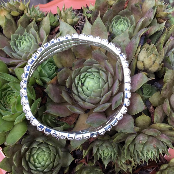 NWT 3 Row Cubic Zirconium Bracelet - Picture 4 of 4